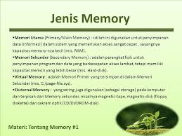 Jenis memori ini biasanya mengikuti perkembangan ram untuk komputer desktop. Memory Komputer Basic Ppt Download