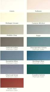 Vinyl Siding Colors Color Chart Paint Napco Blog Creative