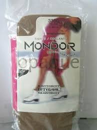 Mondor Opaque Footed Ice Figure Skating Tights Size L G