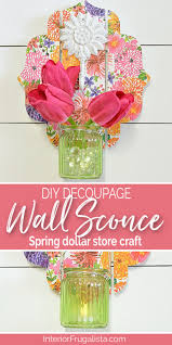 Diy Wall Sconce Candle Holder Or Vase