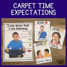 teaching carpet time expectations
