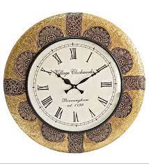 Mdf Decorative Metal Wall Clock For