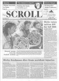 ricks college archives byu i scroll the history of scroll