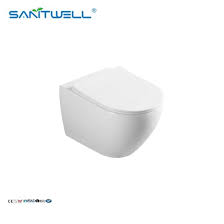 sanitwell wall hung toilet glossy white
