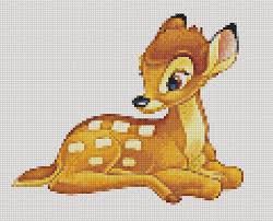 Bambi Cross Stitch Pattern Pdf Embroidery Chart Cute Nursery Wall Decor Disney Animal Deer Counted Cross Stitch Chart Instant Download Sold By