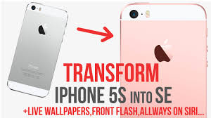 Wallpapers for iphone and ipad. Transform Iphone 5s Into Se Add Live Wallpapers Siri Always On Front Flash Jailbreak Youtube