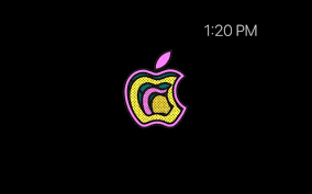 fancy animated apple logo screensaver