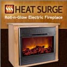 Heat Surge Amish Fireplace Roll N Glow