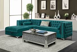 bellaire velvet sectional sofa