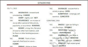 english synonyms and antonyms pdf for