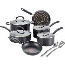 Be prepared for almost any culinary adventure with t fal professional nonstick cookware. T Fal Expert Forged Nonstick Cookware 12pc Set Black Target
