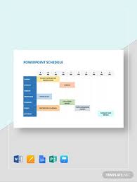 powerpoint schedule template 8 free