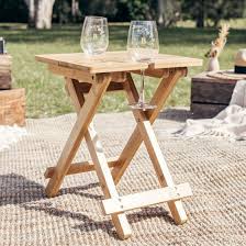 Engraved Bamboo Picnic Table