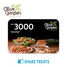 olive garden p3000 worth voucher sms