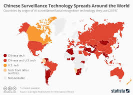Chart Chinese Surveillance Technology Spreads Around The