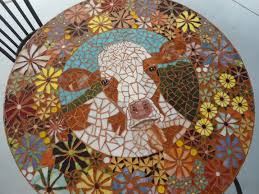 36 Mosaic Tabletop Custom Made