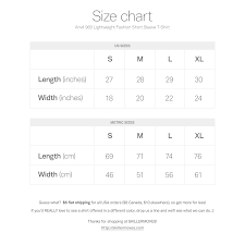 Anvil 980 Shirt Size Chart Rldm