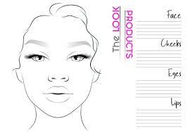 makeup face chart images browse 4 889