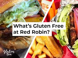 red robin gluten free menu items and