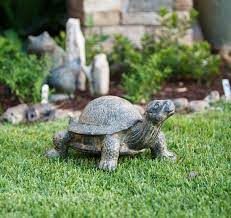 Detailed Baby Garden Turtle Statue