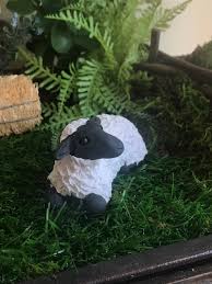 Black Face Fairy Garden Sheep Primitive