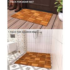 solid hardwood acacia deck tile