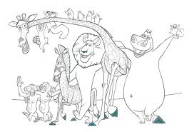Diversos desenhos para colorir de madagascar. Desenhos Para Imprimir E Colorir Colorindo Com A Turma Do Madagascar