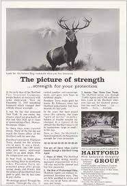 Provide support for a wide variety of business insurance products and services; Amazon Com Relicpaper 1958 Hartford Insurance Stag Trademark Picture Of Strength Hartford Insurance Print Ad Posters Prints