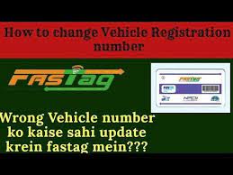 change vehicle registration number
