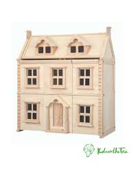 Un listello in legno quadrato da circa 40 mm ai lati; Casa Vittoriana Per Le Bambole In Legno Con Pannelli Frontali E Tetto Apribili