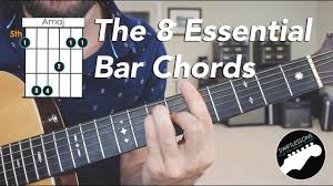 The 8 Essential Bar Chord Shapes Easy Beginner Guitar Lesson
