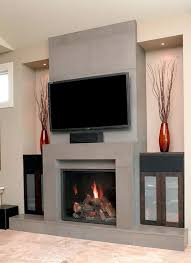 Contemporary Fireplace Designs With Tv