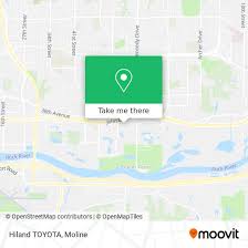 hiland toyota in moline by bus or ferry
