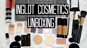 huge inglot cosmetics unboxing dub