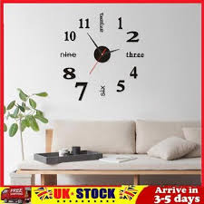 Household Diy Big Wall Clock Modern