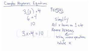 Solve For X In Algebraic Equations