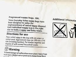 300 Disposable Nappy Bags Tesco