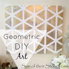 geometric art diy sum of their