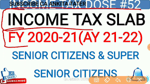 income tax slab fy2020 21 ay21 22 for