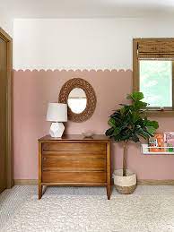 how to paint a scalloped wall brepurposed