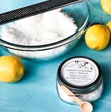 fabulous lemon lavender salt scrub diy