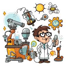 Invention Clipart Cartoon Scientist Is Standing Near Various Elements  Vector, Invention, Clipart, Cartoon PNG and Vector with Transparent  Background for Free Download
