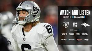 Raiders vs. Broncos: How to watch the ...