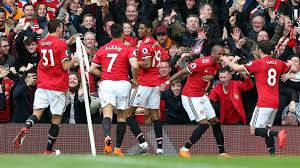Manchester united champions 2013 by dean grant on vimeo, the home for high quality videos and the people who love them. Manchester United Players Celebrate With Marcus Rashford Who Scored A Spectacular Brace As They Beat Liverpool 2 1 In The Premiership Soccerbanners