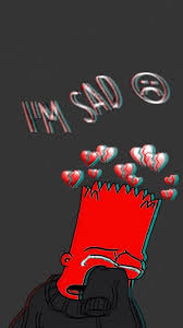 bart simpsons i m sad wallpaper