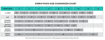 Fit And Size Guide Shirts Kirrin Finch