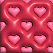 premium photo 3d hearts wallpaper