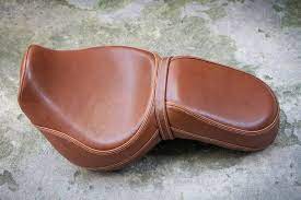 Leather Motorcycle Seat Cafe Racer