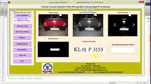 vehicle number plate recognition using