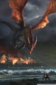 fire dragon ultra hd desktop background